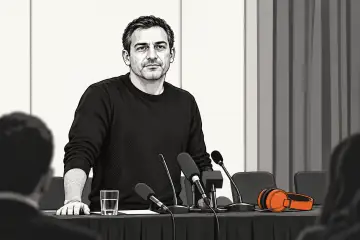 記者会見に臨むマルコイシビリ新HC