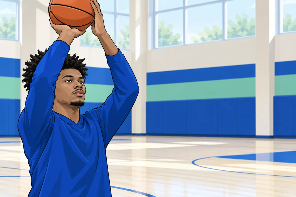 ジャンプシュートを放つKJ・シンプソン