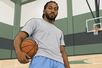 コートに立つカワイ・レナード