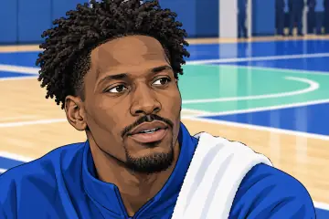 試合後にコートサイドで語るヘイズ・デイビス